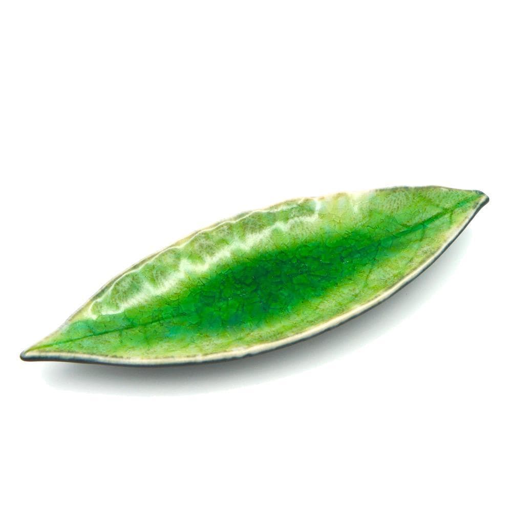 Laurel Leaf I Stoneware Small Plate - Light green