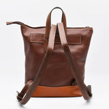 Leather Backpack - Brown