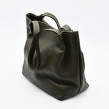 Leather Handbag - Green