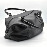 Leather Weekender Bag - Black