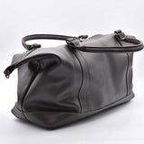 Leather Weekender Bag - Dark Brown