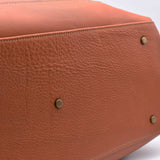 Leather Weekender Bag - Light Brown