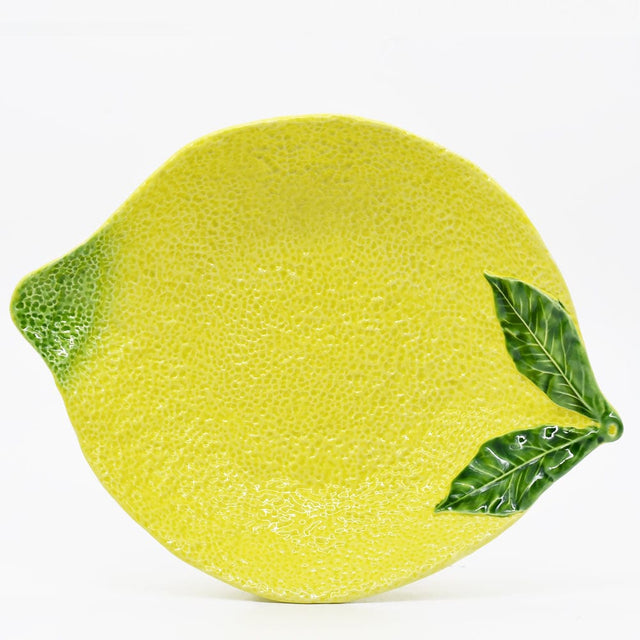 Lemon-shaped Ceramic Charger Plate