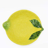 Lemon-shaped Ceramic Dinner Plate