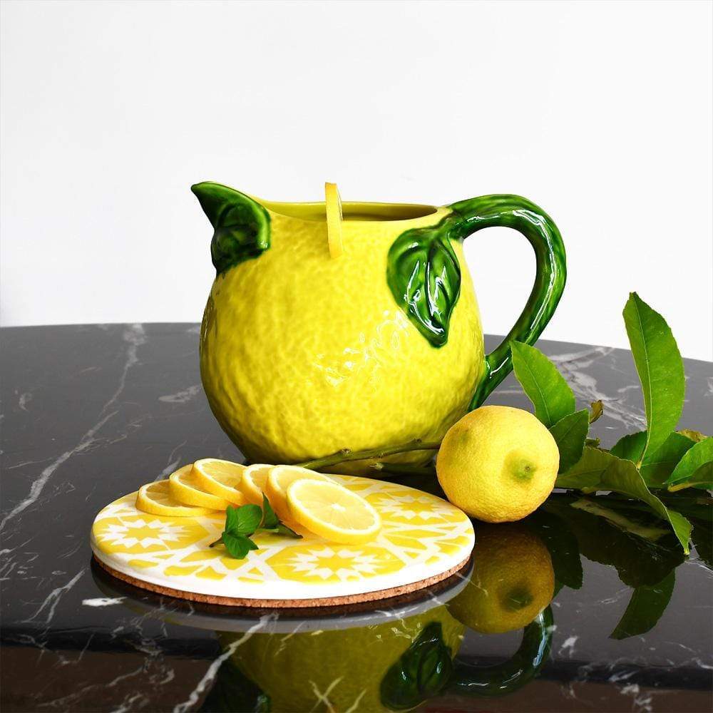 Lemon-shaped Ceramic Lemonade Service