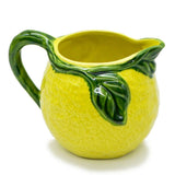 Lemon-shaped Ceramic Pitcher