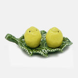 Lemon-shaped Ceramic salt-and-pepper Shaker