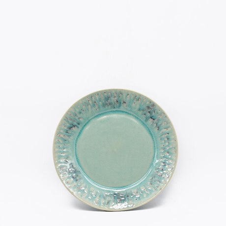 Madeira I Stoneware Dessert/Salad Plate - Green