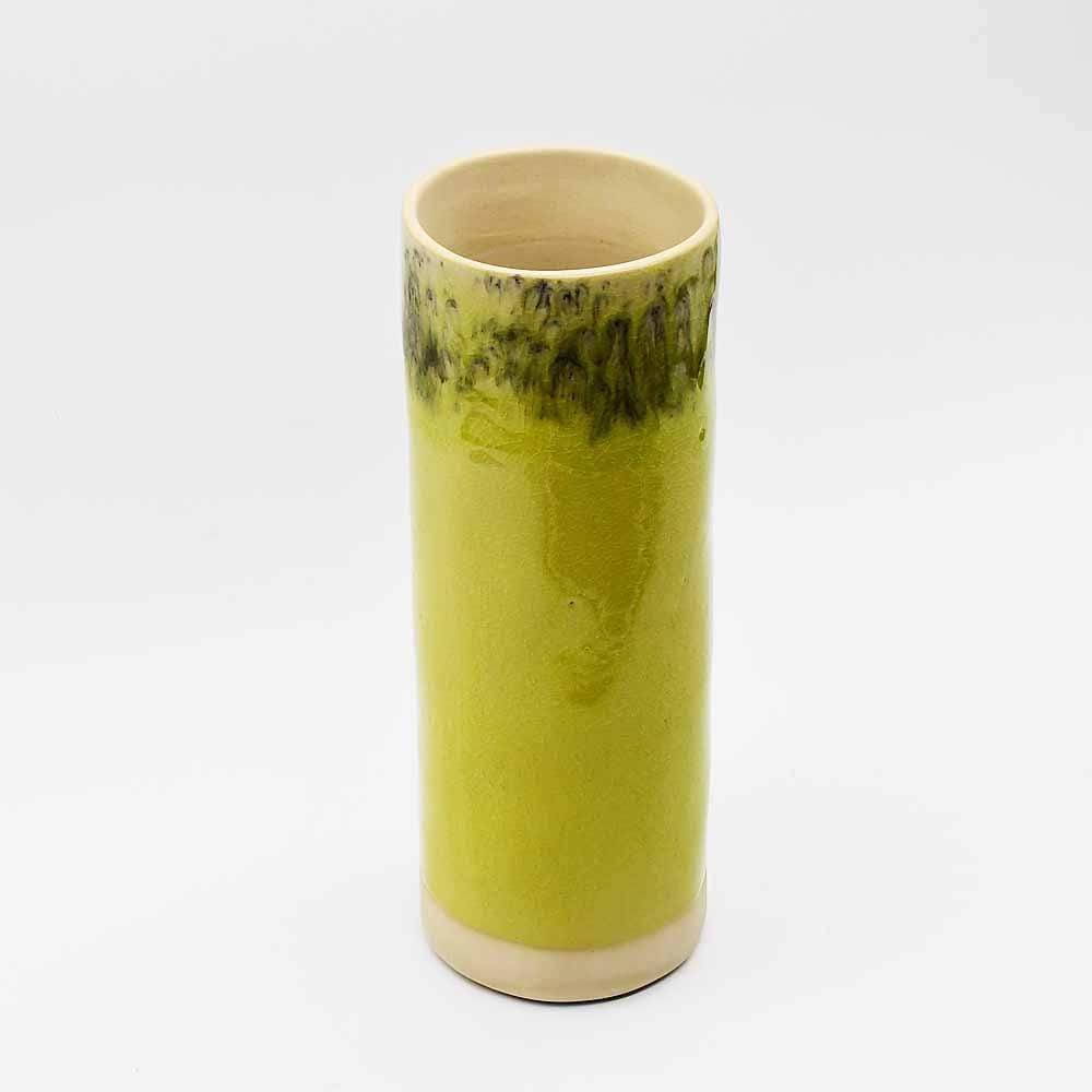 Madeira I Stoneware Round Vase - Yellow