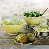 Madeira I Stoneware Salad Bowl - Yellow