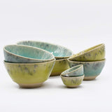 Madeira I Stoneware Small Bowl - Green