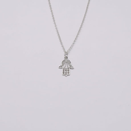 Mão de Fátima I Silver Pendant - 1''