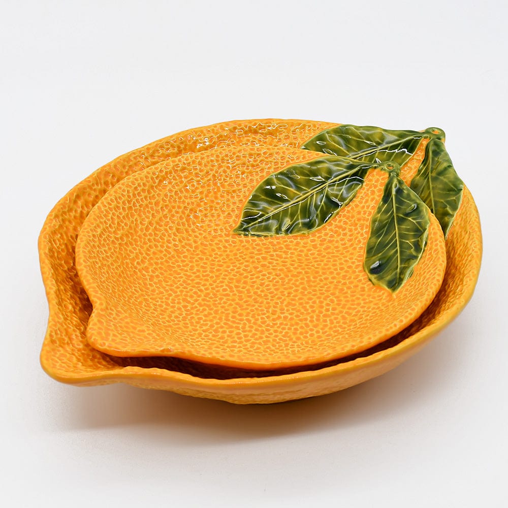 Orange-shaped Ceramic Charger Plate