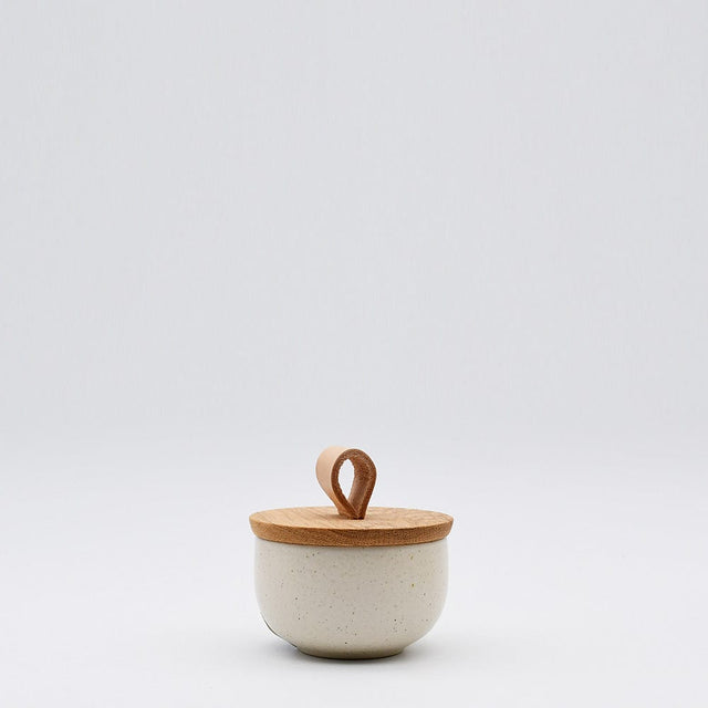 Pacifica | Stoneware Salt Pot - Beige