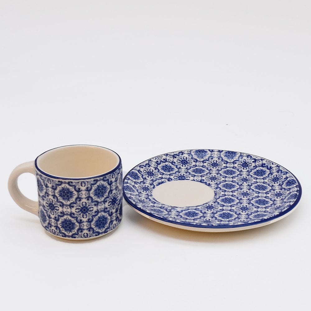 Padrão I Ceramic Cup and Saucer