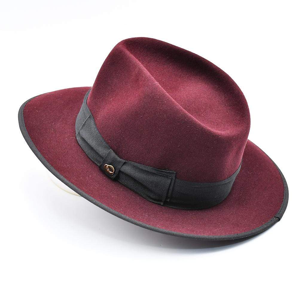 Panama Hat - Burgundy