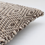 Pillow Cover in Recycled Fibers - Brown