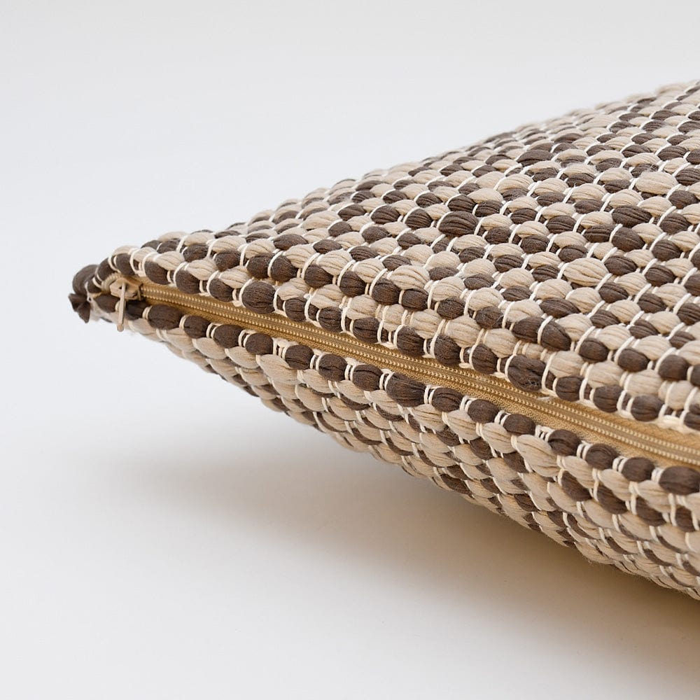 Pillow Cover in Recycled Fibers - Brown