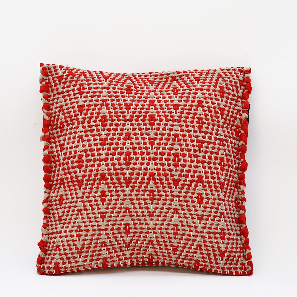 Pillow Cover in Recycled Fibers - Red