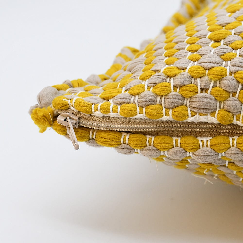 Pillow Cover in Recycled Fibers - Yellow