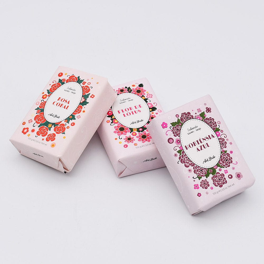 Portuguese Bar Soap with lotus flowers