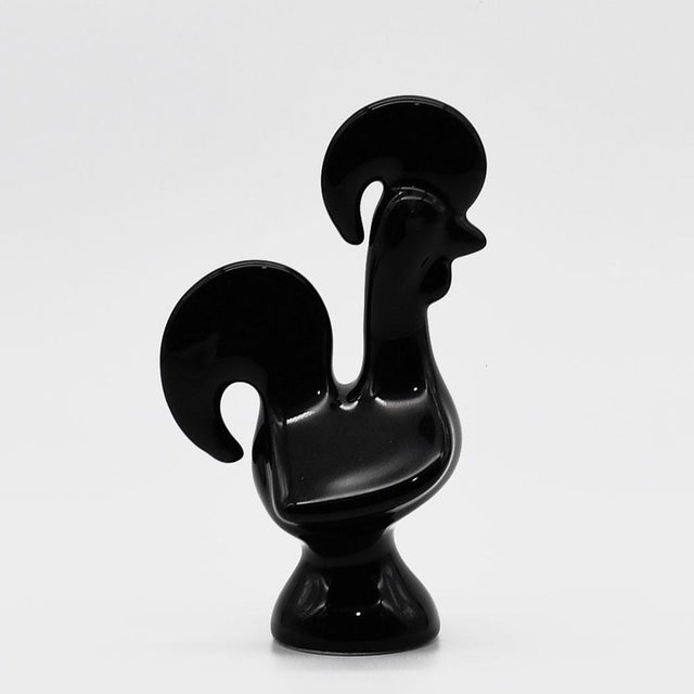 Portuguese Ceramic Rooster - Black