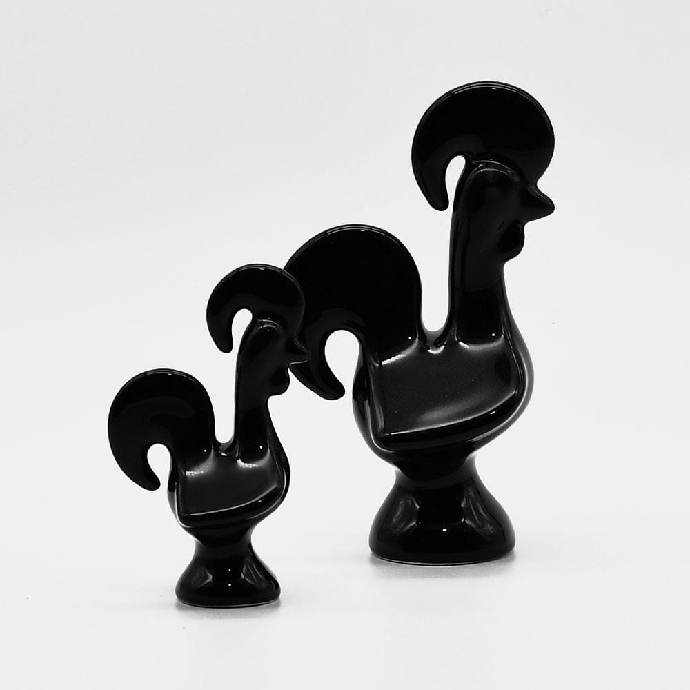 Portuguese Ceramic Rooster - Black