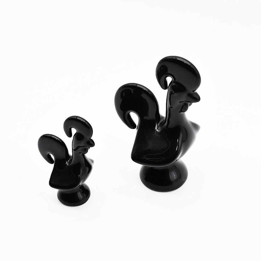 Portuguese Ceramic Rooster - Black