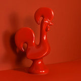 Portuguese Ceramic Rooster - Red