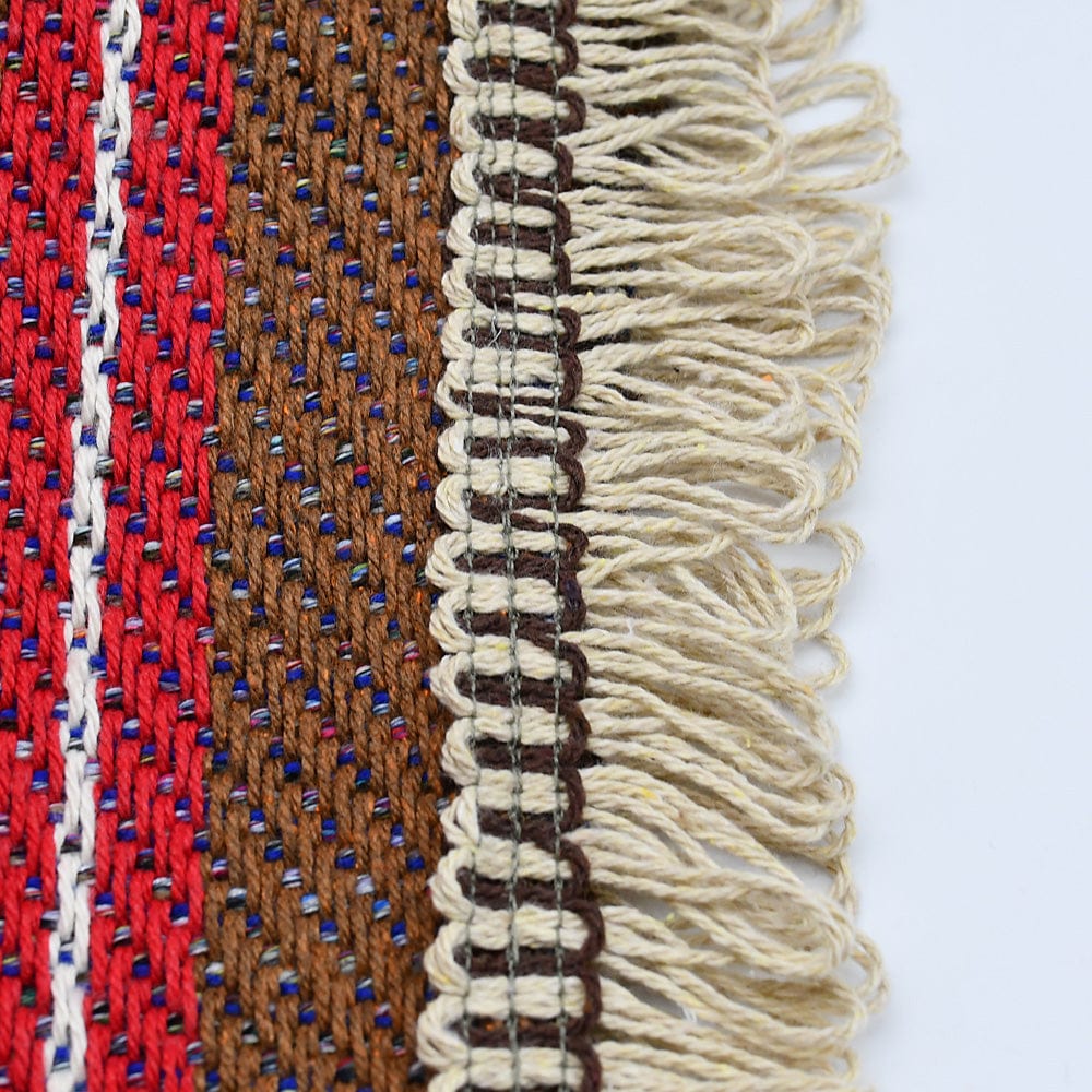 Portuguese Style fringed Blanket - Brown