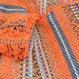 Portuguese Style fringed Blanket - Orange