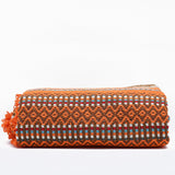 Portuguese Style fringed Blanket - Orange