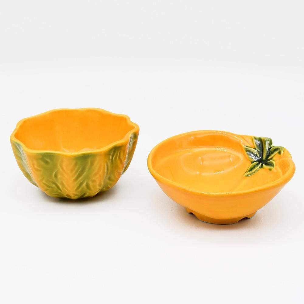 Pumpkin-shaped Ceramic Bowl