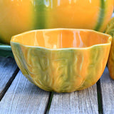 Pumpkin-shaped Ceramic Bowl