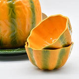 Pumpkin-shaped Ceramic Bowl