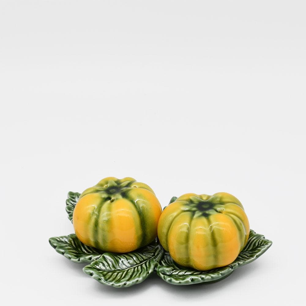 Pumpkin-shaped Ceramic salt-and-peeper Shaker