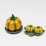 Pumpkin-shaped Ceramic salt-and-peeper Shaker