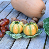 Pumpkin-shaped Ceramic salt-and-peeper Shaker