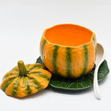 Pumpkin-shaped Ceramic Tureen