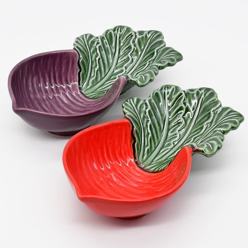 Radish-shaped Ceramic Bowl - Purple