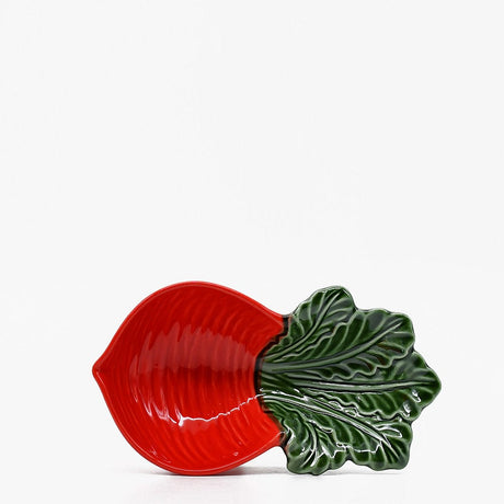 Radish-shaped Ceramic Bowl  - Red