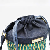 Reed and Denim Shoulder bag - Green