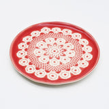 Renda I Handmade Ceramic Bread / Butter Plate - Red