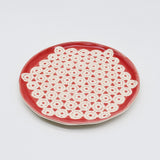 Renda I Handmade Ceramic Bread / Butter Plate - Red