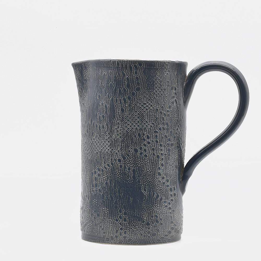 Renda I Handmade Ceramic Pitcher - Blue