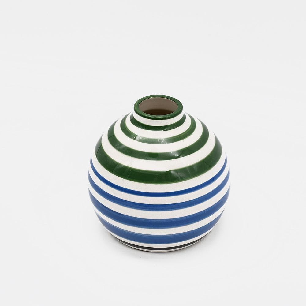 Round Ceramic Vase - Green