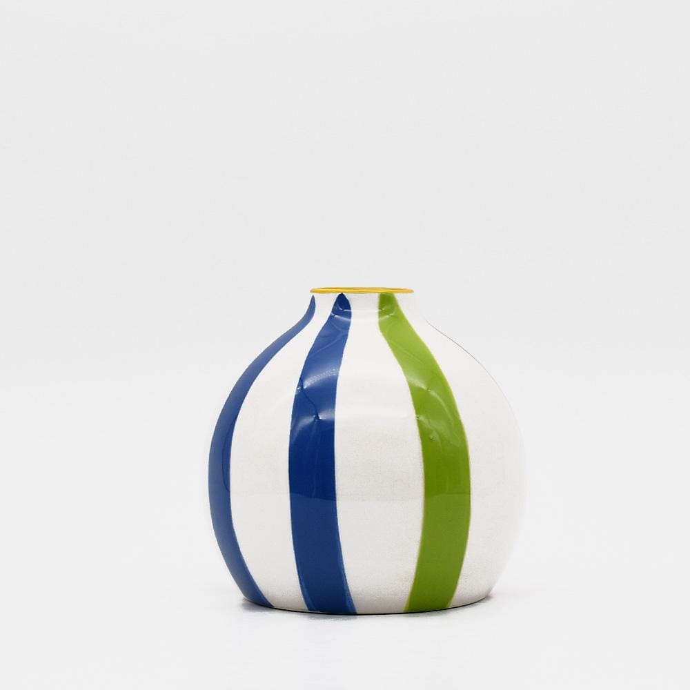 Round Ceramic Vase - Multicolored