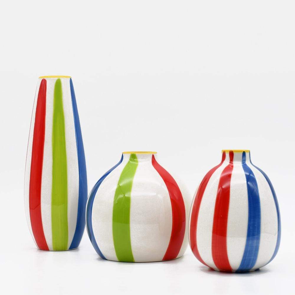 Round Ceramic Vase - Multicolored