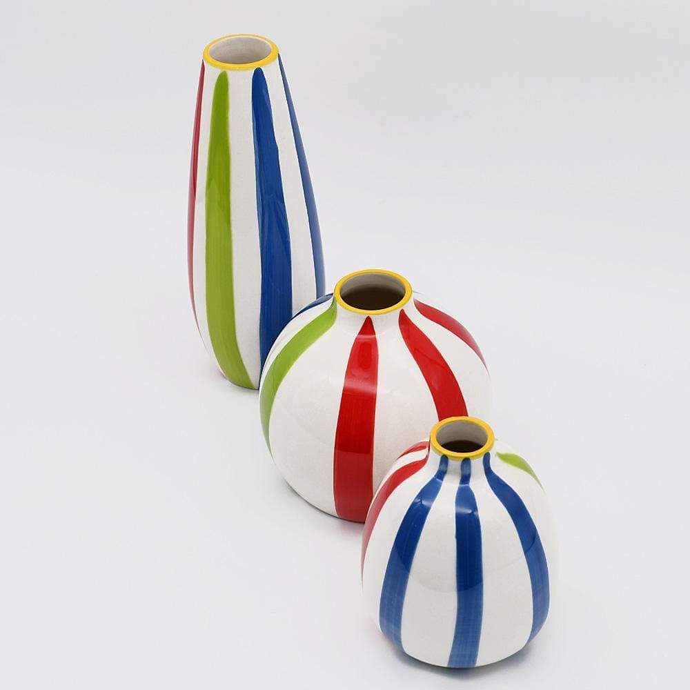 Round Ceramic Vase - Multicolored