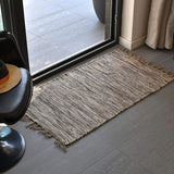 Rug woven from natural fibres - Beige